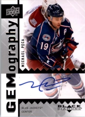 2009-10 Black Diamond Gemography #GMP Michael Peca Auto